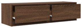 vidaXL Κάμπινγκ TV Καφέ Δρυς 100x31x25,5 εκ Επεξεργασμένο Ξύλο