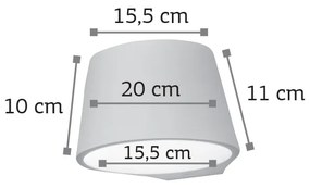 InLight Επιτοίχιο φωτιστικό λευκό από γύψο (43375)