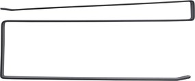 Μεταλλική Βάση Under Shelf για Χαρτί Κουζίνας 25x10cm Άσπρο ή Μαύρο - Μαύρο