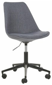Καρέκλα γραφείου Berwyn 960, Γκρι, 79x60x60cm, 5 kg, Χωρίς μπράτσα, Με ρόδες, Μηχανισμός καρέκλας: Economic | Epipla1.gr