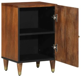vidaXL Ντουλάπι Μπάνιου Καφέ 38 x 33.5 x 58 εκ. Μασίφ ξύλο μάνγκο