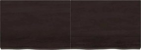 vidaXL Πάγκος Μπάνιου Σκούρο Καφέ 140x50x(2-6) εκ. Επεξεργ. Μασίφ Ξύλο