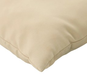 vidaXL Μαξιλάρια Παλέτας 3 τεμ. Μπεζ Ύφασμα Oxford