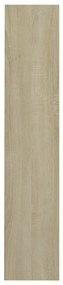 vidaXL Παπουτσοθήκη Τοίχου Sonoma Δρυς 80 x 18 x 90 εκ. Επεξ. Ξύλο