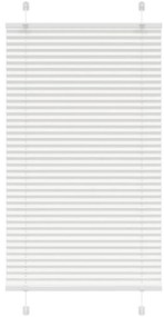 vidaXL Πλισέ περσίδα Λευκό 75x150 cm Πλάτος υφάσματος 74,4 cm