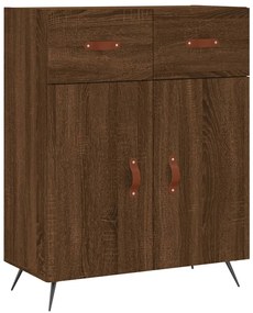 vidaXL Ντουλάπι Καφέ Δρυς 69,5 x 34 x 180 εκ. από Επεξεργασμένο Ξύλο
