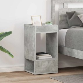 vidaXL End Table 2 pcs Σκυρόδεμα Γκρι 30 x 30 x 56 εκ.