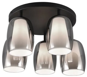 Φωτιστικό Οροφής Trio Lighting BARRET 617500554 Μαύρο Ματ (Black Mat)