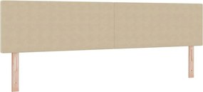 vidaXL LED κεφαλάρι με κεφαλάρι Γκρι Πράσινο 200 cm Πολυεστέρας