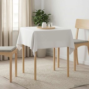 vidaXL Ύφασμα Τραπέζης 5 τμχ. Λευκό 110 x 110 cm Πολυεστέρας τετράγωνο