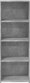 vidaXL Ντουλάπι Γκρι Σκυρ. 45x41x124 εκ. από Επεξεργασμένο Ξύλο
