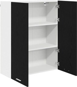 vidaXL Κρεμαστό ντουλάπι Μαύρη Οξυά 80 x 31 x 100 εκ.
