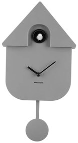 Ρολόι Τοίχου (21.5x8.5x41) Karlsson Cuckoo Mouse Grey