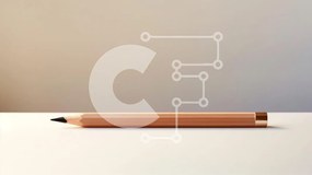 Intra Συλλεκτικό Ξύλινο Παζλ Plywood 4mm - Ξύλινο μολύβι σε ελαφριά επιφάνεια Σε Ξύλινο Κουτί - Διαστάσεις: 10x10 cm – 25 κομμάτια