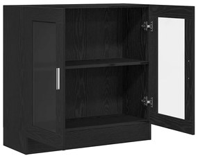 vidaXL Βιβλιοθήκη Μαύρη δρυς 82.5 x 30.5 x 80 cm Επεξεργασμένο ξύλο