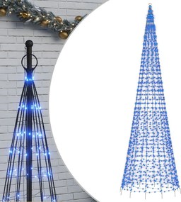 vidaXL Χριστουγεννιάτικο δέντρο LED 1534 LED Μπλε 500 εκ.