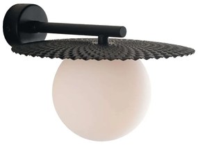 Φωτιστικό Τοίχου - Απλίκα Chaplin I-CHAPLIN-AP NER 1xG9 Led Φ22cm 16,5cm Black Luce Ambiente Design Metal, Glass