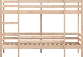 vidaXL Κουκέτα 90x190 εκ. από Μασίφ Ξύλο Πεύκου