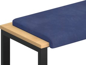 vidaXL Μαξιλάρι πάγκου Βελούδο Μπλε Αστυνομίας Βάθος 35 εκ.