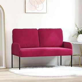 vidaXL Καναπέδες με μαξιλάρι 110cm Κόκκινο Κόντρα πλακέ