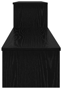vidaXL Ντουλάπι TV Μαύρη δρυς 180 x 30 x 43 εκ. Επεξεργασμένο ξύλο