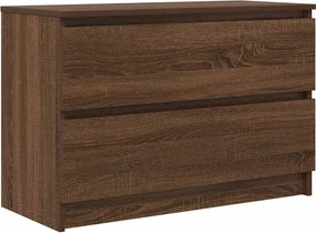 vidaXL Έπιπλο Τηλεόρασης Καφέ Δρυς 80x35x54 εκ. Επεξ. Ξύλο
