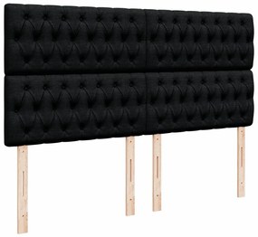 ΚΡΕΒΑΤΙ BOXSPRING ΜΕ ΣΤΡΩΜΑ ΜΑΥΡΟ 200X200 ΕΚ. ΥΦΑΣΜΑΤΙΝΟ 3292172