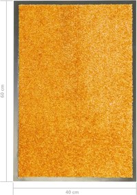 vidaXL Πατάκι Εισόδου Πλενόμενο Πορτοκαλί 40 x 60 εκ.
