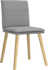 vidaXL Καρέκλες Τραπεζαρίας 4 τεμ Αν. Γκρι Υφασμάτινες