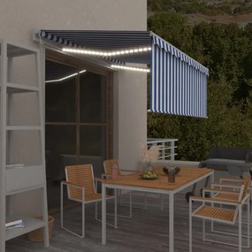vidaXL Ηλεκτρική τέντα με LED και αισθητήρα 3 x 2,5 m