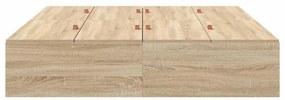 vidaXL Σκελετός Κρεβατιού Sonoma Δρυς 200 x 160 x 31.5 εκ.