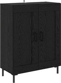 vidaXL Highboard 2 pcs Μαύρη Οξυά Επεξεργασμένο ξύλο