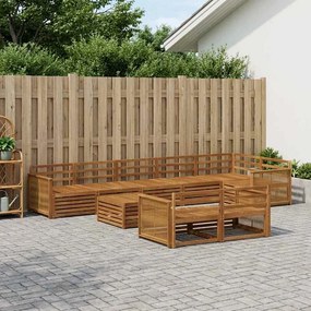 vidaXL Σειρά Καναπέ Εξωτερικού 9 pcs