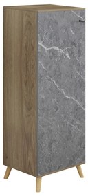 ΠΑΠΟΥΤΣΟΘΗΚΗ-ΝΤΟΥΛΑΠΙ ALVARO HM8954.12 ΜΕΛΑΜΙΝΗ SONAMA-STONE TEXTURE 50Χ38Χ135Yεκ. - HM8954.12