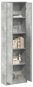 vidaXL Ντουλάπι Γκρι σκυροδέματος 55 x 25 x 189 εκ. Επεξεργασμένο ξύλο
