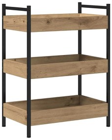vidaXL Καρότσι Κουζίνας artisan δρυς 50 x 30 x 70 εκ.