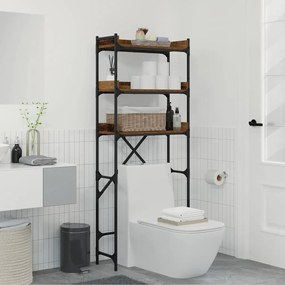 vidaXL Ράφια πλυντηρίου ρούχων με ράφι Παλαιό ξύλο 67 x 25 x 163 εκ.