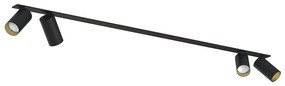 Φωτιστικό Οροφής - Σποτ Mono Surface 7692 4xGU10 10W Black-Gold Nowodvorski Metal, Plastic