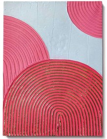 Πίνακας Καμβάς 3D 112RGN1141 50x70cm Multi Wallity Κάθετοι Wood, Canvas
