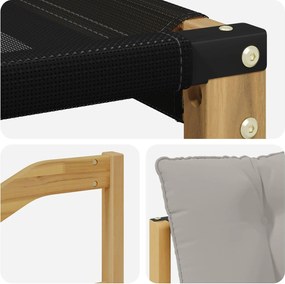 vidaXL Σειρά Καναπέ Εξωτερικού 5 pcs Λευκό και Ανοιχτό Γκρι