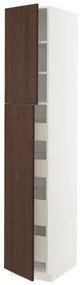 METOD/MAXIMERA ψηλό ντουλάπι με 2 πόρτες/4 συρτάρια, 40x60x220 cm 594.570.16