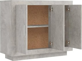 vidaXL Ντουλάπι Γκρι Σκυροδέματος 92 x 35 x 75 εκ. Επεξεργασμένο Ξύλο