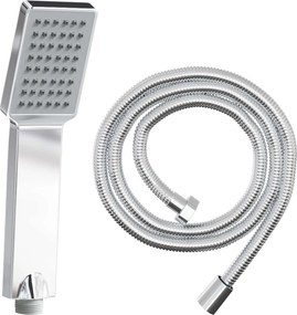 vidaXL Σετ Κεφαλής Ντους Χρωμέ 150 cm Ανοξείδωτο Ατσάλι