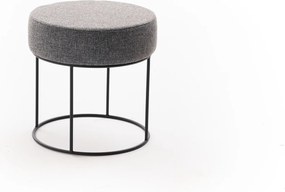 Πουφ Σκαμπό Ανθρακί DIDIM 40x40x40