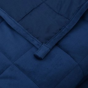 Κουβέρτα Βαρύτητας Μπλε 200 x 220 εκ. 9 κ. Υφασμάτινη - Μπλε
