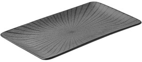 Πιατέλα Ορθογώνια Nordic 07-15763 27x16cm Black Estia Porcelain