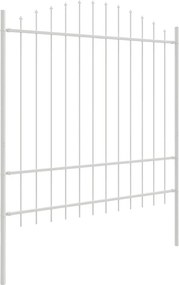 vidaXL Φράχτης Κήπου 2 pcs Λευκό 170 x 215 cm