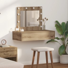 vidaXL Τραπέζι περιποίησης Καφέ 83 x 40 x 70 εκ Επεξεργασμένο ξύλο