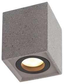 Σποτ Φωτιστικό Οροφής από Τσιμέντο GU10 MONTE 8,5X8,5XH10CM ACA-MK131S10B-Μαύρο MK131S10B