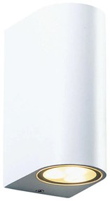Φωτιστικό Τοίχου - Απλίκα SL8211GU10W 5,8x15cm 2xGU10 3W IP65 White Aca Πλαστικό, Γυαλί